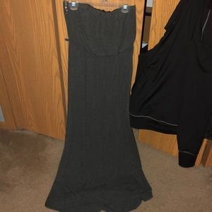 Dark grey maxi dress